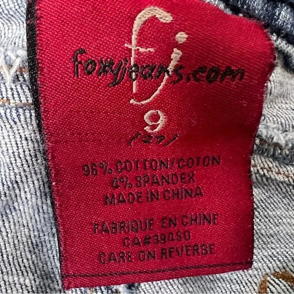 Y2K Foxy Jeans Cropped Straight Leg Jeans Size 29 - Picture 11 of 11